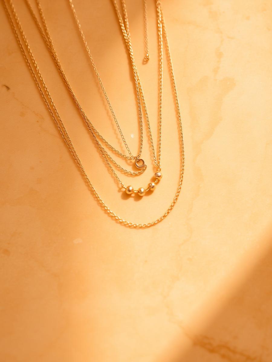 Fine Gold Necklace Set